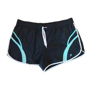 Fila Sports shorts women's size 2X black Teal